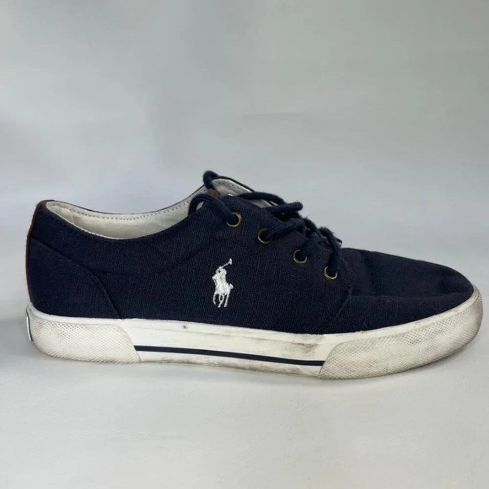 Polo‎ Ralph Lauren Shoes 992486/Hugo II Canvas upper Rubber W Fabric Sole Size 6